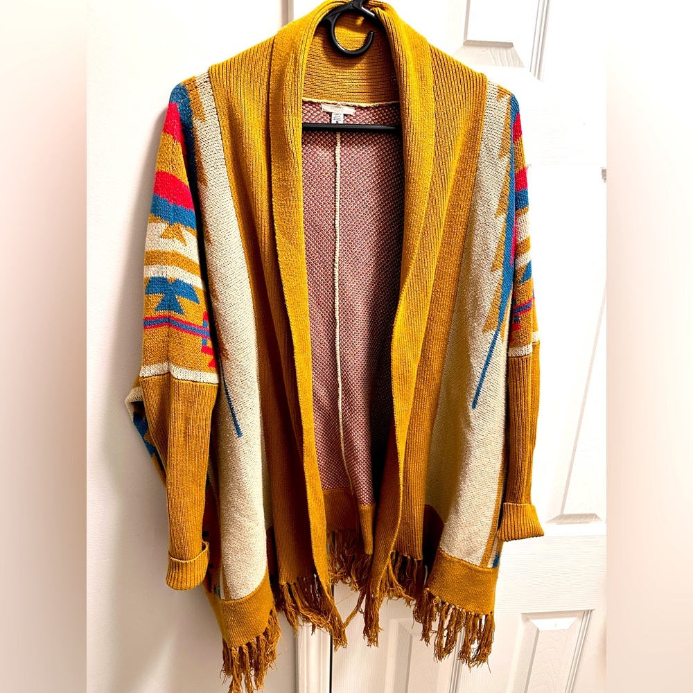 Ecoté tribal open cardigan